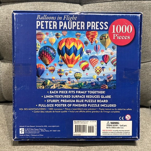 🔴3/$20🔴Balloons in Flight jigsaw puzzle by Peter Pauper Press 1,000 pc - Picture 5 of 5